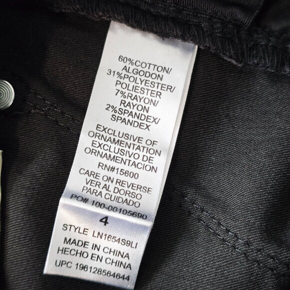 NWT Wit & Wisdom Ab-Solution Straight Leg Jeans 4 Black - Picture 6 of 7